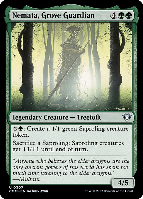 Magic the Gathering Card - Nemata, Grove Guardian - MTG Circle