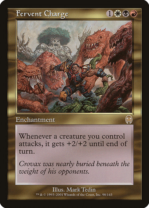 Magic the Gathering Card - Fervent Charge - MTG Circle