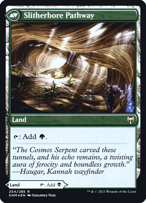 Magic the Gathering Card - Slitherbore Pathway - MTG Circle