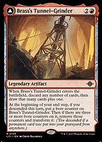 Magic the Gathering Card - Brass's Tunnel-Grinder // Tecutlan, the Searing Rift - MTG Circle