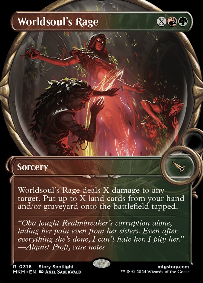 Magic the Gathering Card - Worldsoul's Rage - MTG Circle