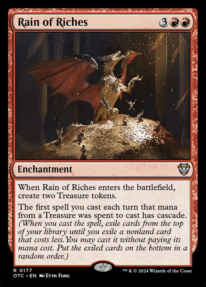Magic the Gathering Card - Rain of Riches - MTG Circle