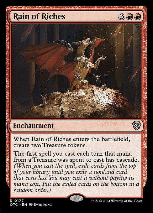 Magic the Gathering Card - Rain of Riches - MTG Circle