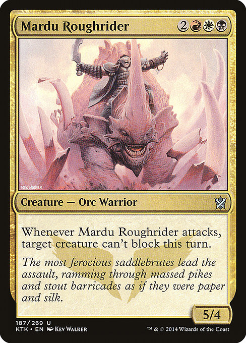 Magic the Gathering Card - Mardu Roughrider - MTG Circle