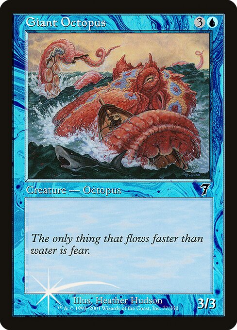 Magic the Gathering Card - Giant Octopus - MTG Circle