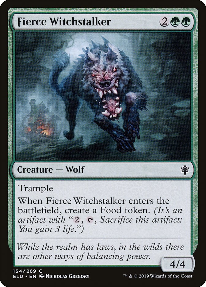 Magic the Gathering Card - Fierce Witchstalker - MTG Circle