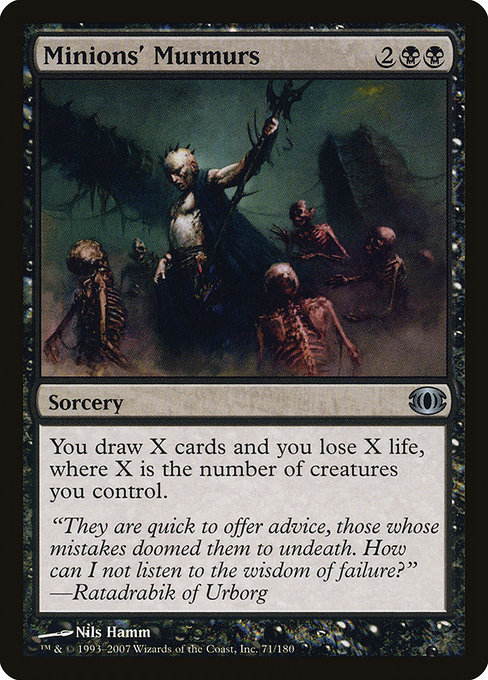 Magic the Gathering Card - Minions' Murmurs - MTG Circle