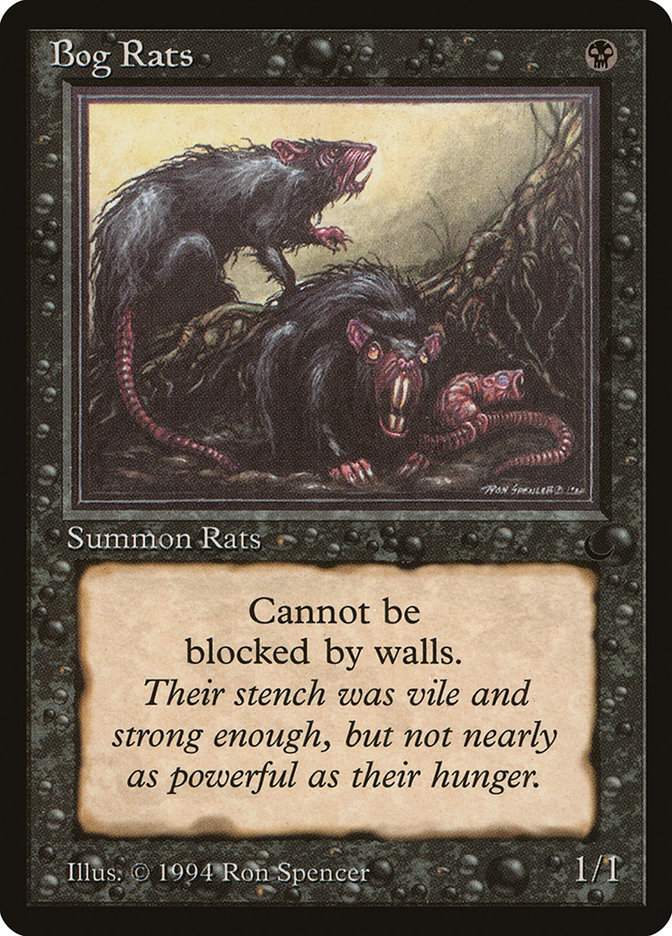 Magic the Gathering Card - Bog Rats - MTG Circle