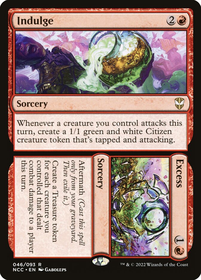 Magic the Gathering Card - Indulge // Excess - MTG Circle