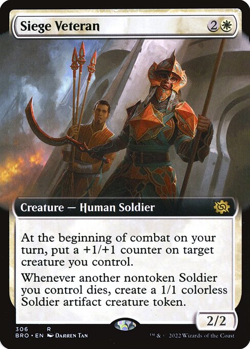 Magic the Gathering Card - Siege Veteran - MTG Circle