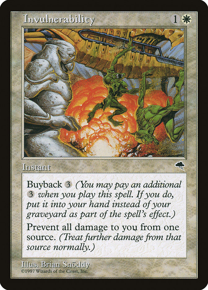 Magic the Gathering Card - Invulnerability - MTG Circle