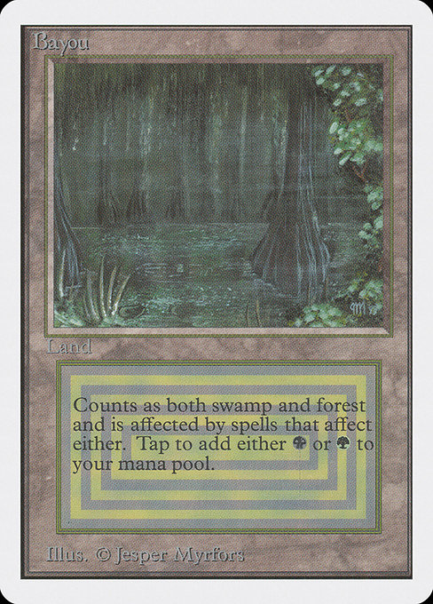 Magic the Gathering Card - Bayou - MTG Circle