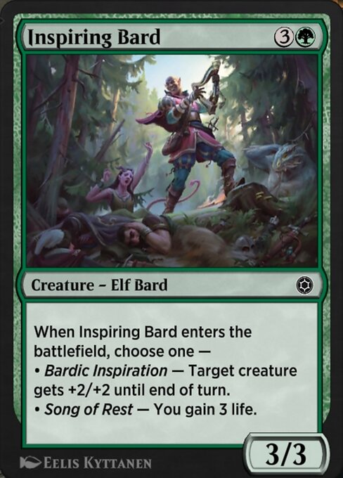 Magic the Gathering Card - Inspiring Bard - MTG Circle