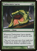 Magic the Gathering Card - Timbermaw Larva - MTG Circle