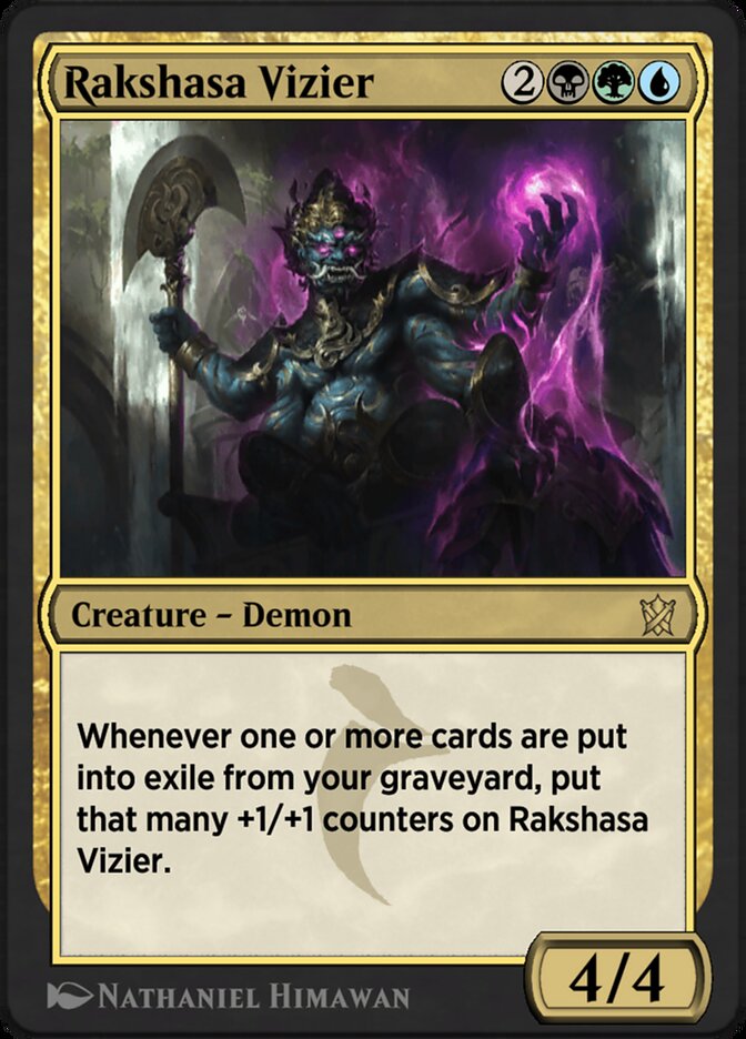 Magic the Gathering Card - Rakshasa Vizier - MTG Circle