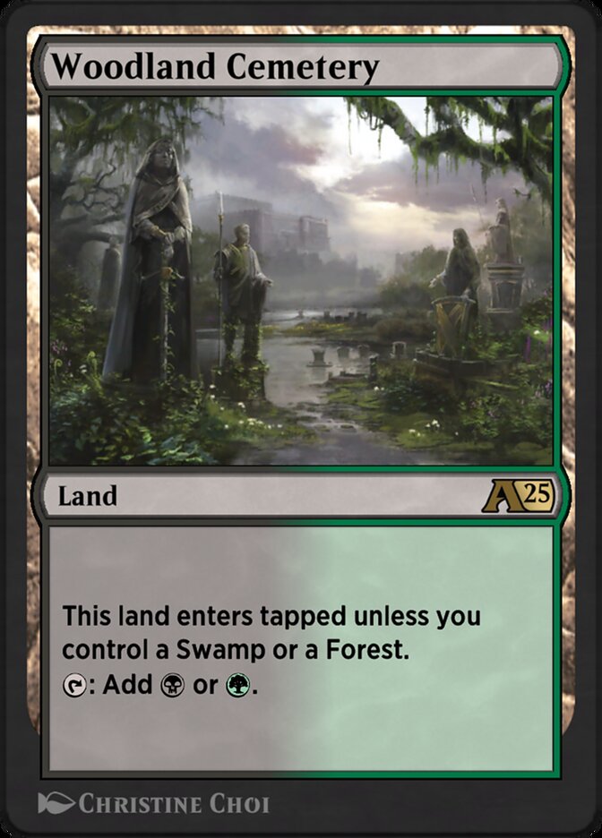 Magic the Gathering Card - Woodland Cemetery - MTG Circle