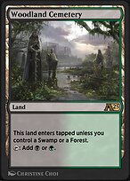 Magic the Gathering Card - Woodland Cemetery - MTG Circle