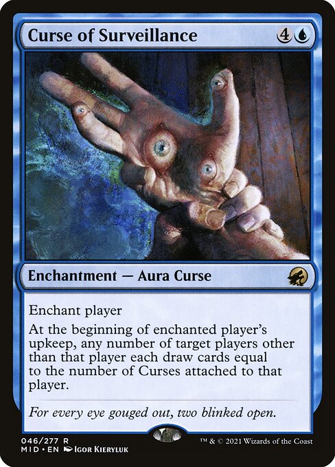 Magic the Gathering Card - Curse of Surveillance - MTG Circle