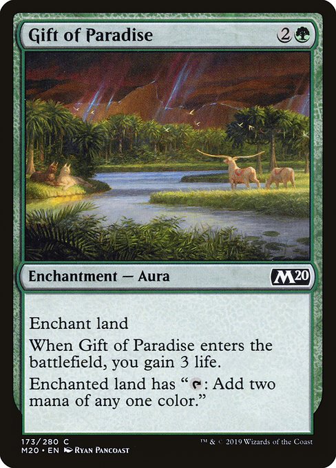 Magic the Gathering Card - Gift of Paradise - MTG Circle