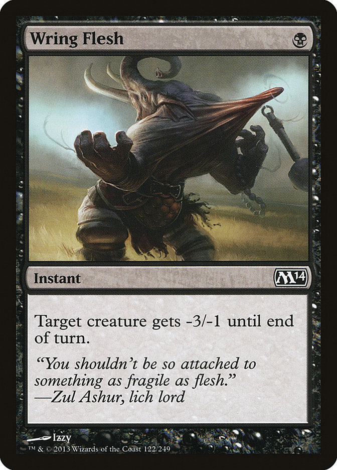 Magic the Gathering Card - Wring Flesh - MTG Circle