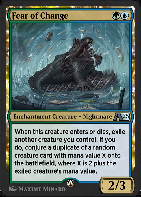 Magic the Gathering Card - Fear of Change - MTG Circle