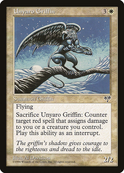 Magic the Gathering Card - Unyaro Griffin - MTG Circle