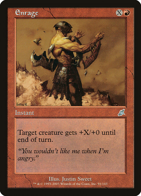 Magic the Gathering Card - Enrage - MTG Circle