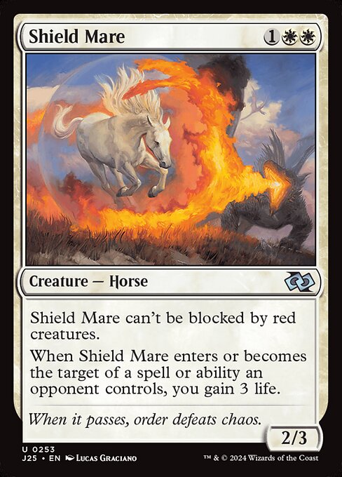 Magic the Gathering Card - Shield Mare - MTG Circle