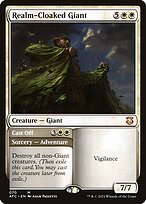 Magic the Gathering Card - Realm-Cloaked Giant // Cast Off - MTG Circle