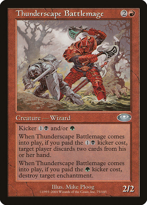 Magic the Gathering Card - Thunderscape Battlemage - MTG Circle