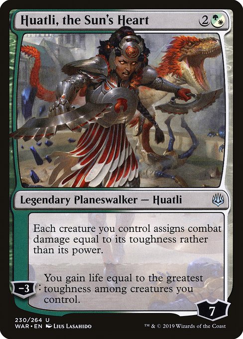 Magic the Gathering Card - Huatli, the Sun's Heart - MTG Circle
