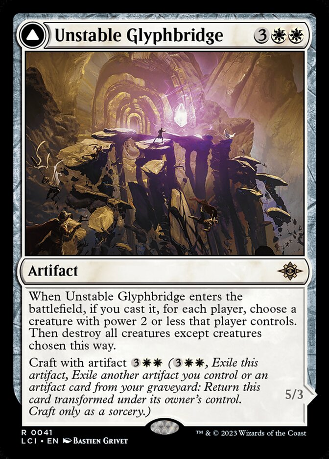 Magic the Gathering Card - Unstable Glyphbridge - MTG Circle