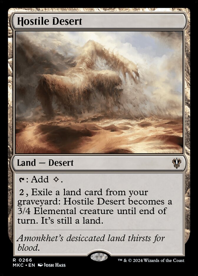 Magic the Gathering Card - Hostile Desert - MTG Circle