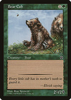 Magic the Gathering Card - Bear Cub - MTG Circle