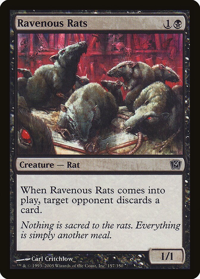 Magic the Gathering Card - Ravenous Rats - MTG Circle