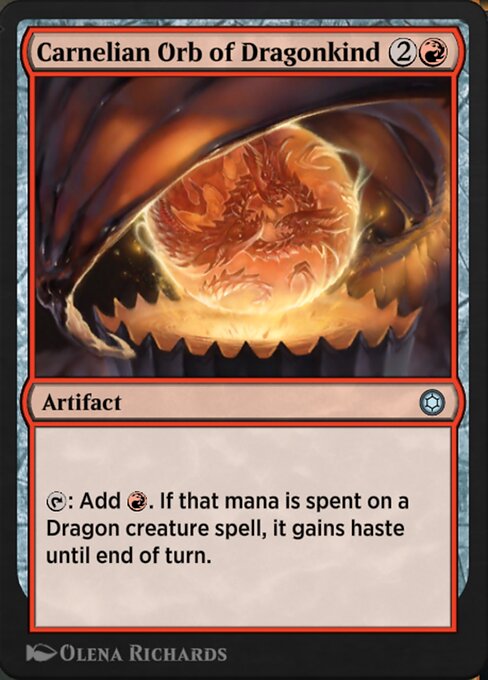 Magic the Gathering Card - Carnelian Orb of Dragonkind - MTG Circle