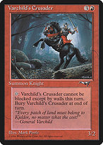 Magic the Gathering Card - Varchild's Crusader - MTG Circle