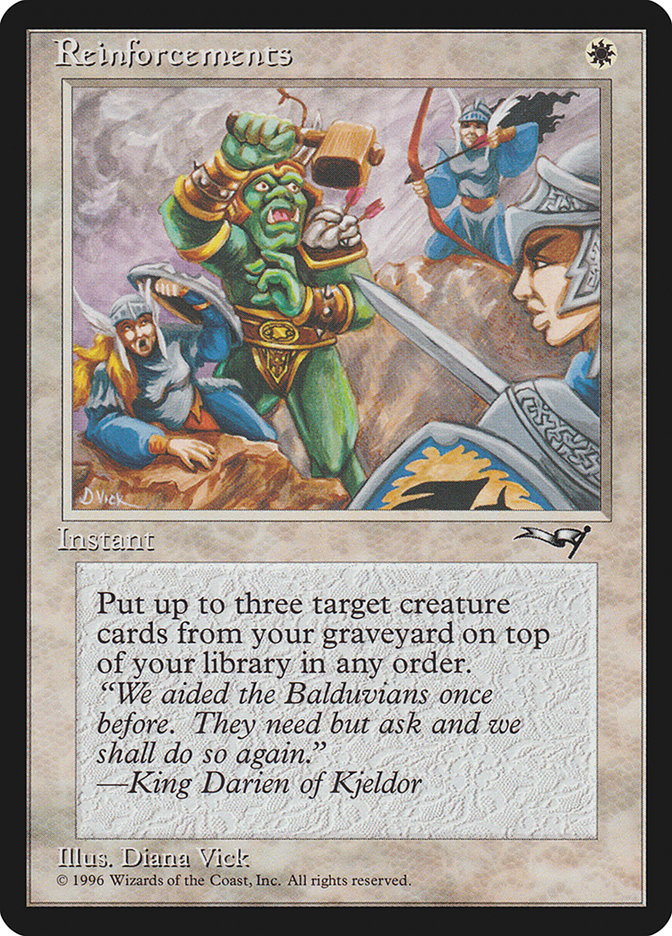 Magic the Gathering Card - Reinforcements - MTG Circle