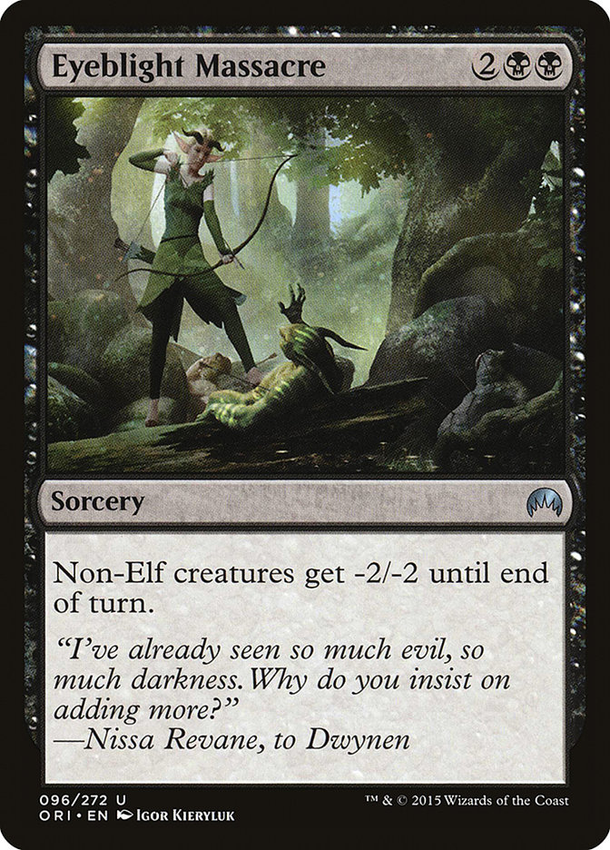 Magic the Gathering Card - Eyeblight Massacre - MTG Circle