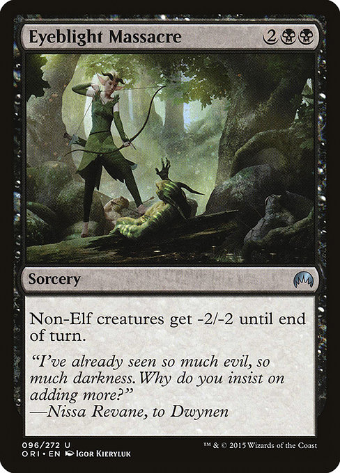Magic the Gathering Card - Eyeblight Massacre - MTG Circle