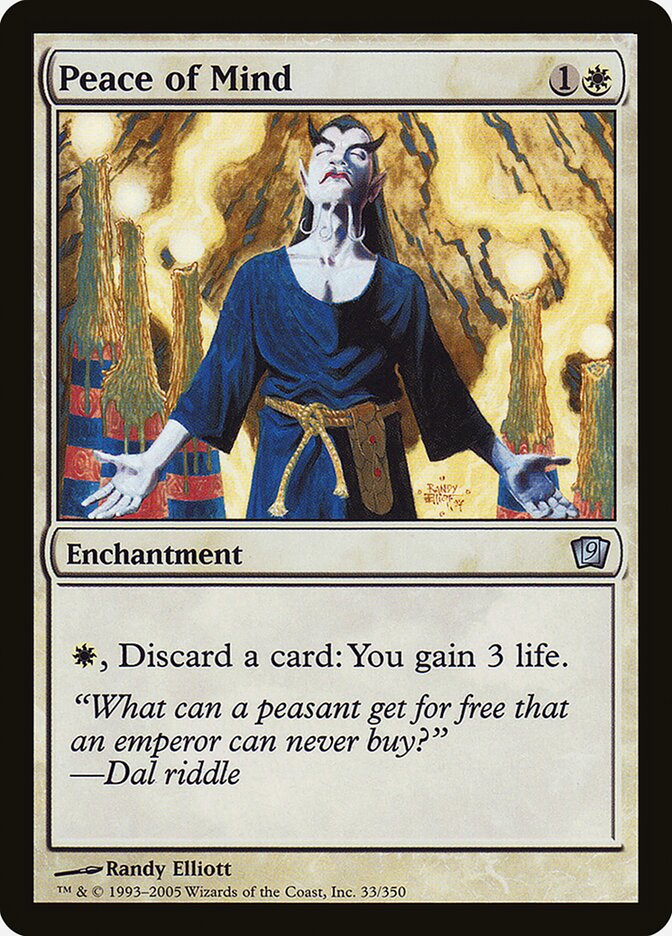 Magic the Gathering Card - Peace of Mind - MTG Circle