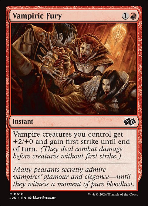 Magic the Gathering Card - Vampiric Fury - MTG Circle
