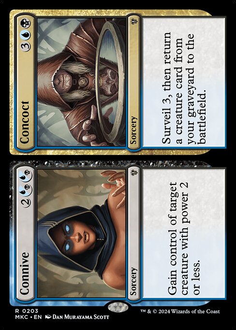 Magic the Gathering Card - Connive // Concoct - MTG Circle
