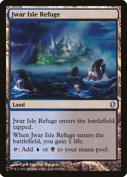 Magic the Gathering Card - Jwar Isle Refuge - MTG Circle