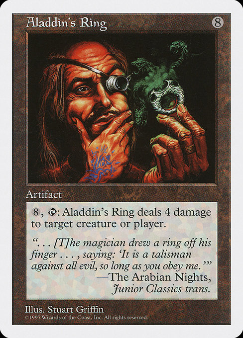 Magic the Gathering Card - Aladdin's Ring - MTG Circle