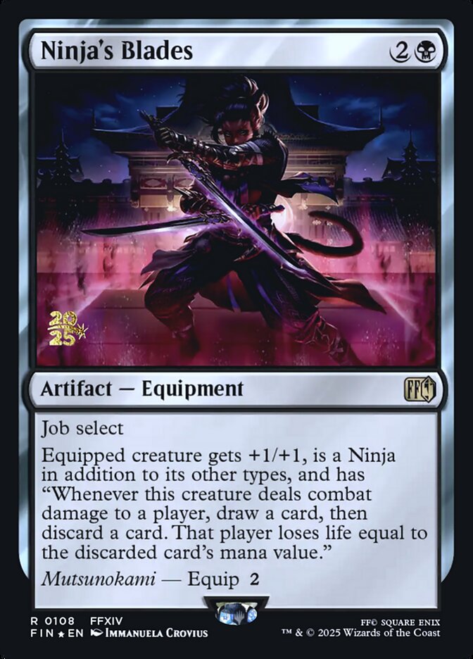 Magic the Gathering Card - Ninja's Blades - MTG Circle