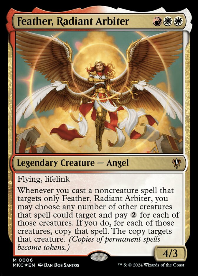 Magic the Gathering Card - Feather, Radiant Arbiter - MTG Circle