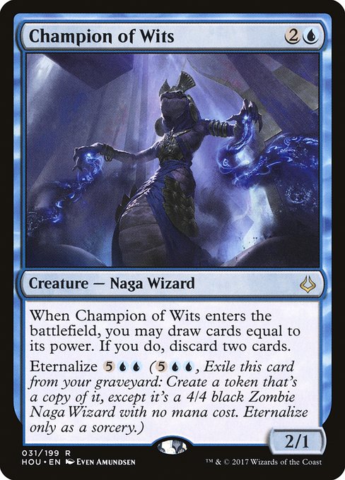 Magic the Gathering Card - Champion of Wits - MTG Circle