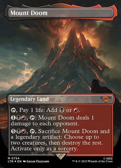 Magic the Gathering Card - Mount Doom - MTG Circle