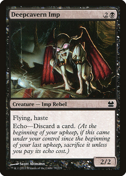 Magic the Gathering Card - Deepcavern Imp - MTG Circle
